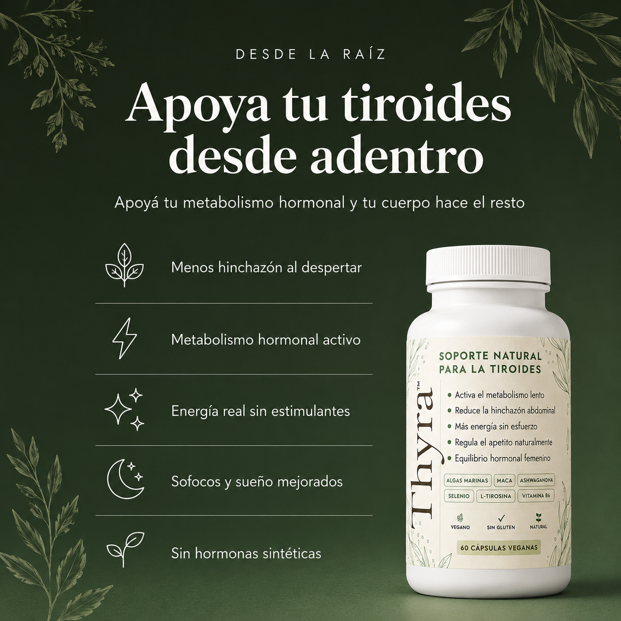 Thyra™ | Equilibrá tus hormonas apoyando la tiroides de forma natural