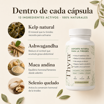 Thyra™ | Equilibrá tus hormonas apoyando la tiroides de forma natural
