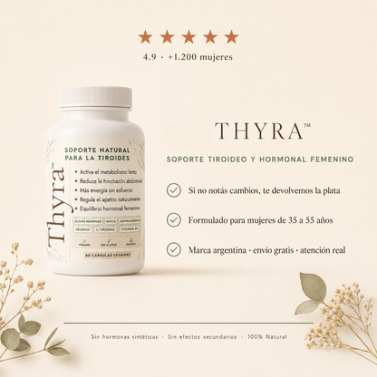 Thyra™ | Equilibrá tus hormonas apoyando la tiroides de forma natural